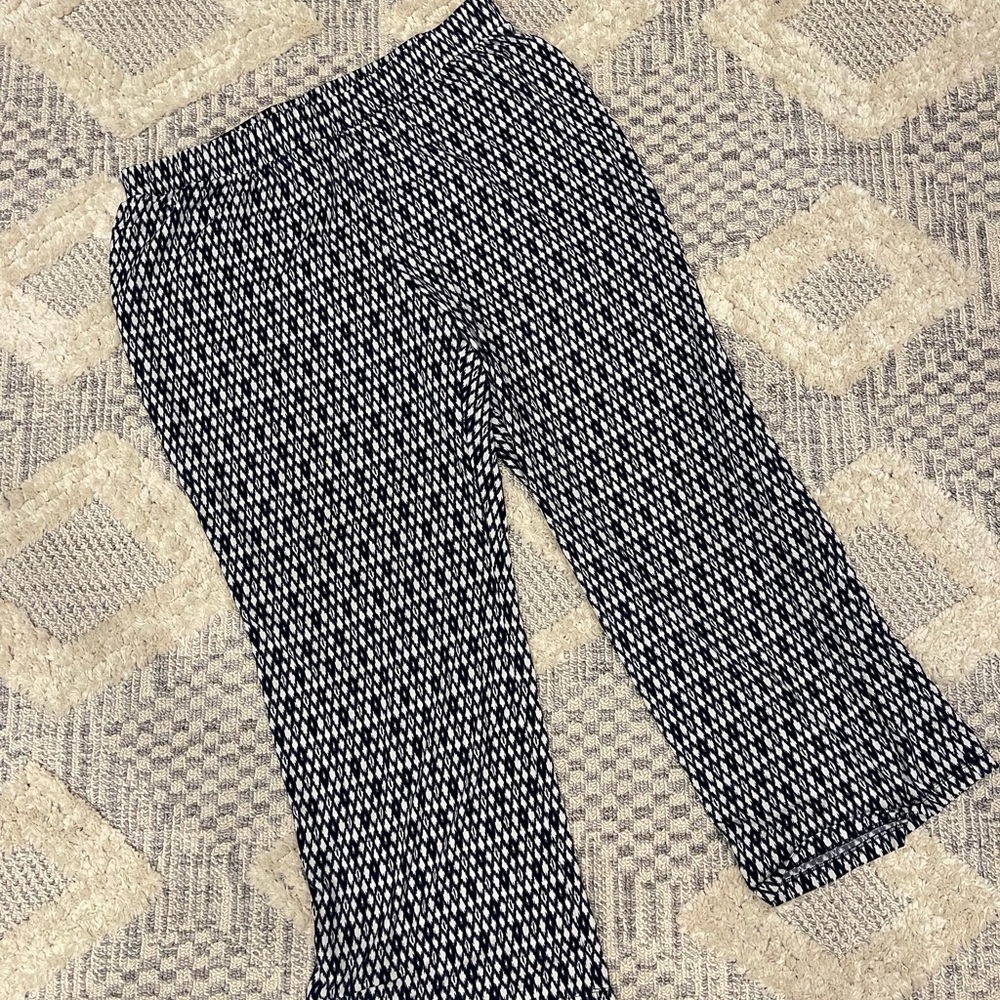 Vince Camuto Blue White Flowy Casual Pants Size 3X
